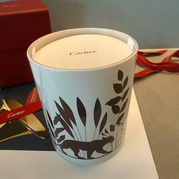 Cartier White Sented Candle NEW - Picture 3 of 6